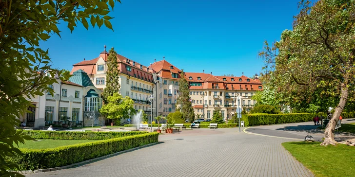 Pobyt v lázeňských Piešťanech se snídaní, zapůjčením jízdních kol i masáží