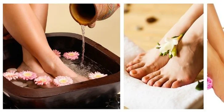 Luxusní wellness pedikúra s lakováním