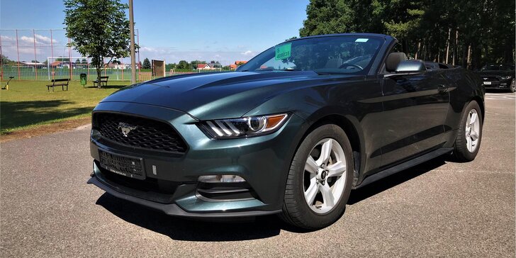 Legendární dárek: zapůjčení Ford Mustang kabriolet 2016 na den i na víkend