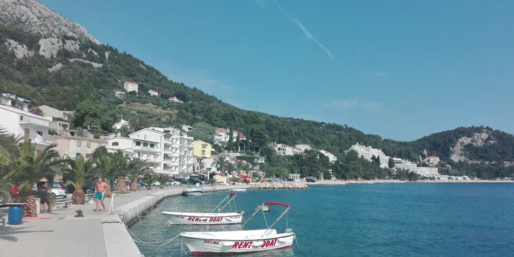 Chorvatsko/Živogošce: 7 nocí ve vybavených apartmánech vč. dopravy