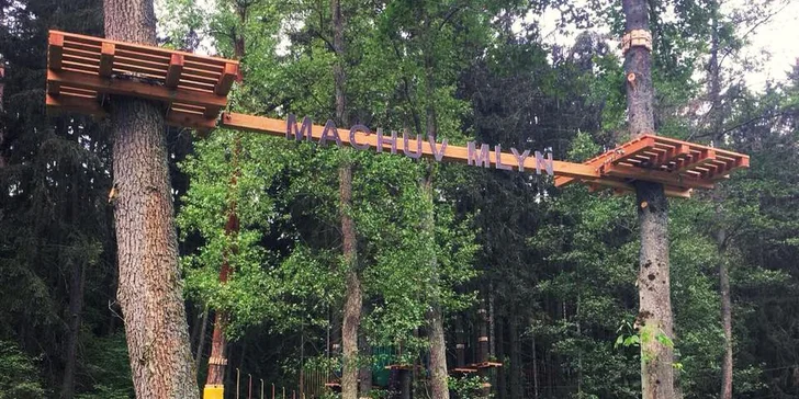 Vstup do lanového parku Machův mlýn vč. přístupu do venkovního bazénu