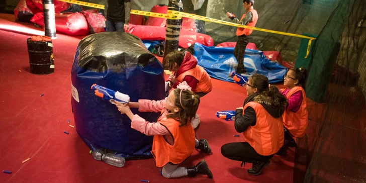 Nerf Arena: 1, 4 nebo 10 tréninků pro bojovníky a bojovnice do 15 let