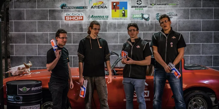 Nerf Arena: 1, 4 nebo 10 tréninků pro bojovníky a bojovnice do 15 let