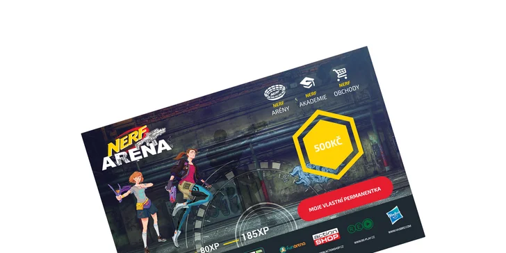 Permanentka na střílečku v Nerf Areně: 4 nebo 10 tréninků pro děti do 15 let