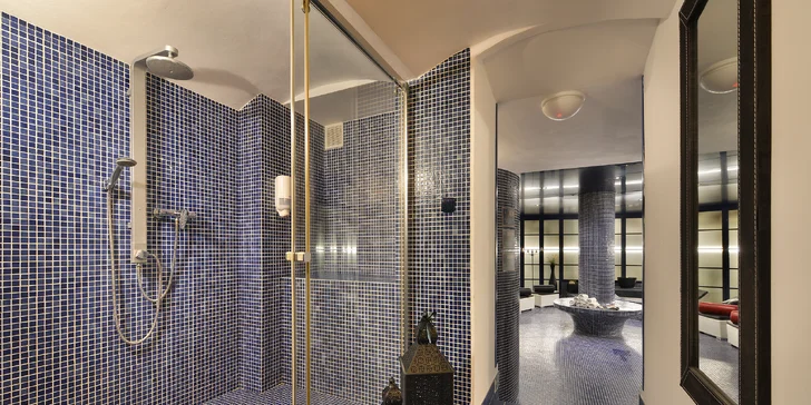 Wellness se nachází v podzemní části hotelu. 