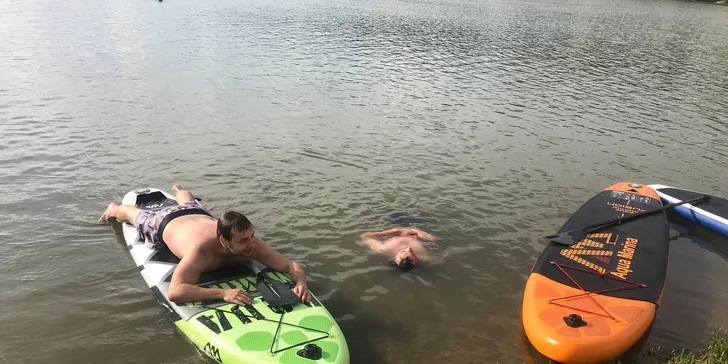 Zapůjčení komplet vybavení na stand-up paddleboarding na 1 hod. i celý den
