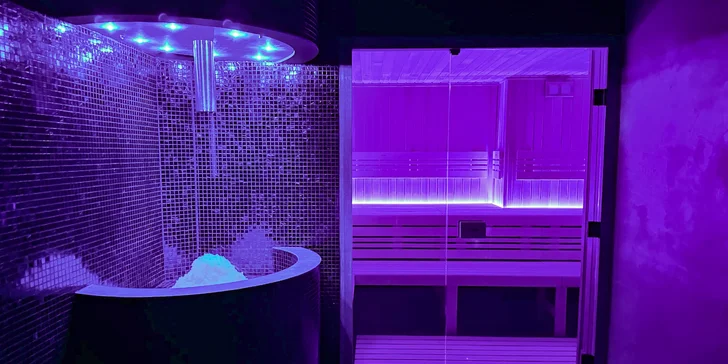 Nejoblíbenější částí wellness je saunový svět se třemi druhy saun a moderní ochlazovací zónou.