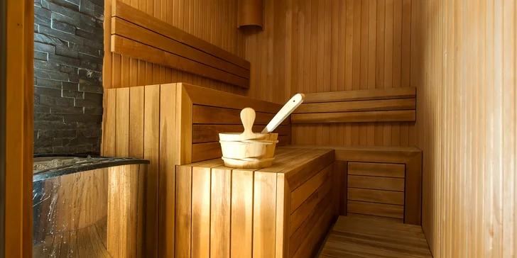 V ceně voucheru máte neomezený vstup do hotelového wellness.