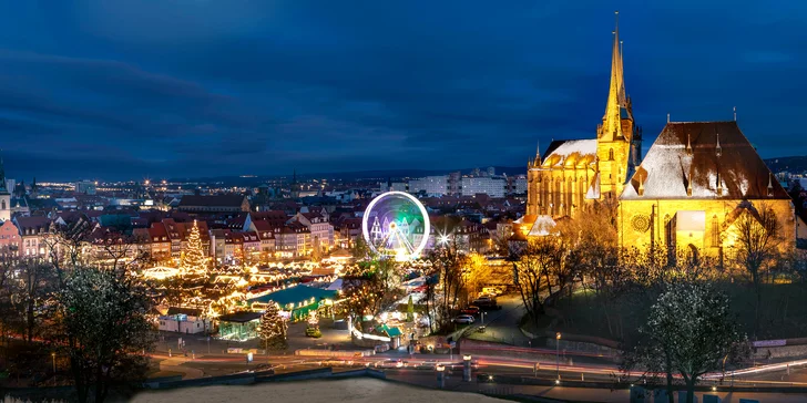 Nemůžete se dočkat Vánoc? Vydejte se s CK Vega Tour na adventní trhy ve věžatém Erfurtu, které patří k nejoblíbenějším v Evropě. 