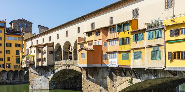 Ve Florencii vás čekají nejslavnější památky včetně Ponte Vecchio.