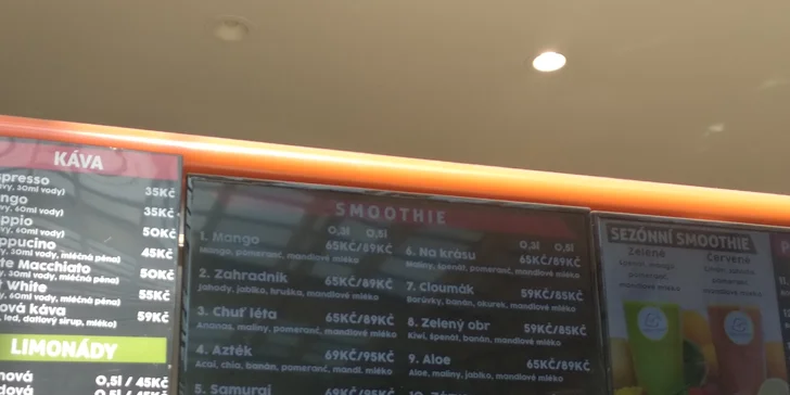 Dvě lahodná smoothie dle výběru, která si můžete vzít i s sebou