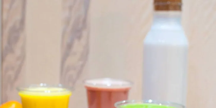 Dvě lahodná smoothie dle výběru, která si můžete vzít i s sebou