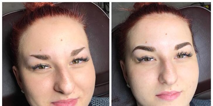 Permanentní make-up obočí metodou ombre nebo vláskování