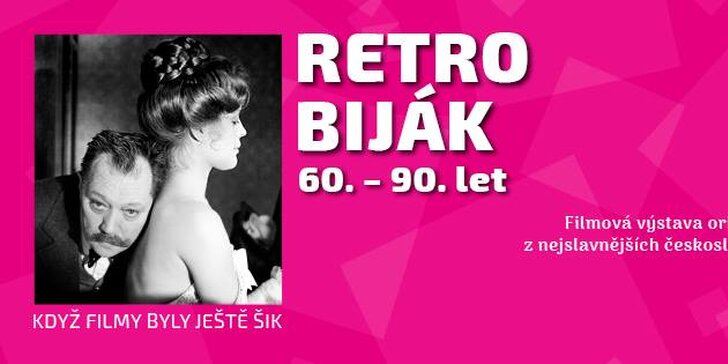 Výstava Retro biják: kostýmy a scény z československých filmů a seriálů