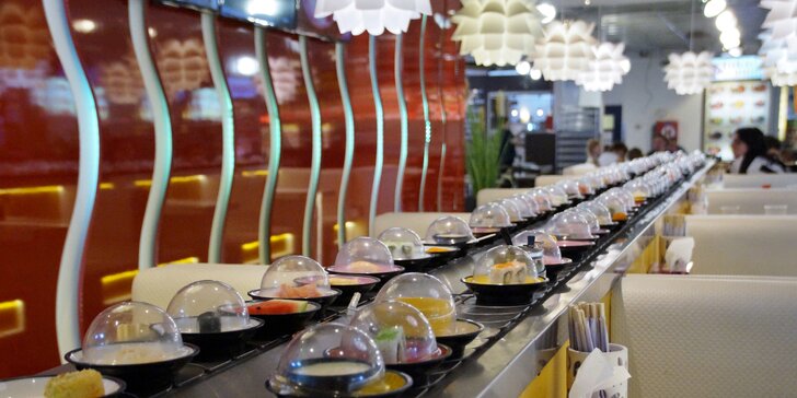 Running sushi: 2 hodiny neomezeného hodování pro 1 nebo 2 osoby