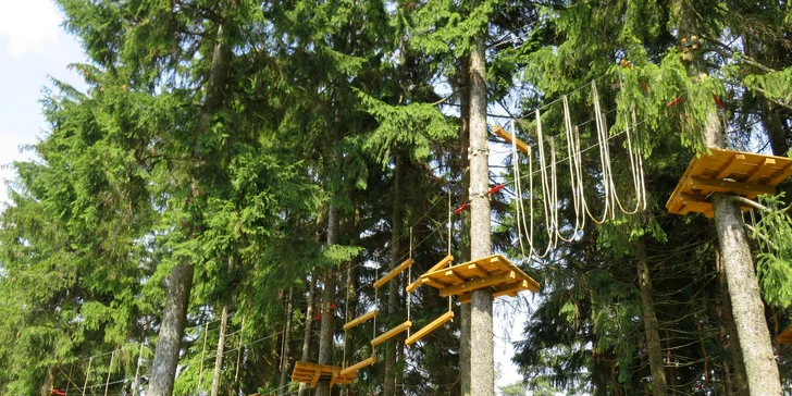 3denní pobyt kousek od rybníka: polopenze, wellness i lanový park u hotelu