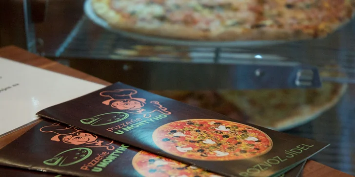 Klasická pizza pro 1 nebo 2 u Montyho: ⌀ 33 cm, výběr ze 12 druhů