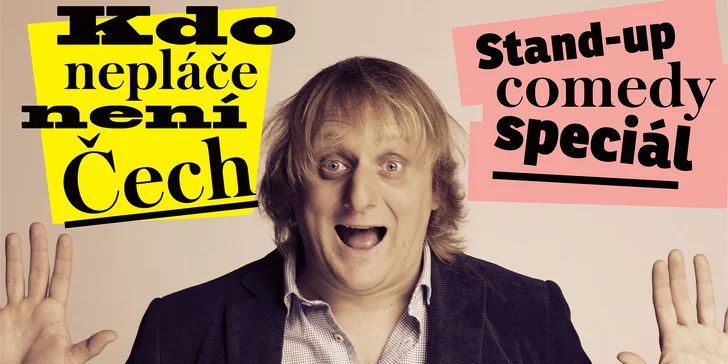 Divadlo Gong: vstupenka na stand-up Lukáše Pavláska - Kdo nepláče, není Čech!