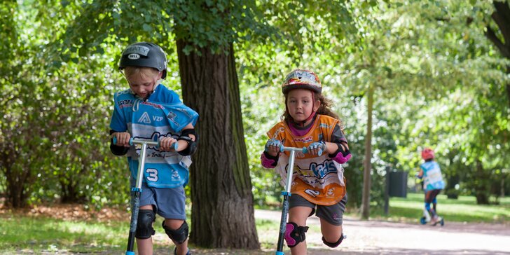 Sportovní lekce pro děti od 3-12 let: kolo, skateboard či brusle