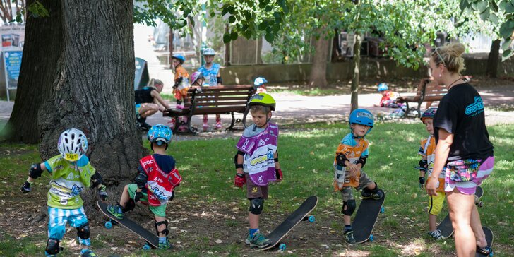 Sportovní lekce pro děti od 3-12 let: kolo, skateboard či brusle