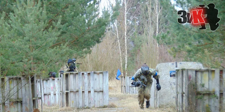 Paintball v areálu bývalé raketové základny až pro 10 hráčů
