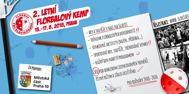 Super last minute: letní příměstský florbalový kemp na Slavii