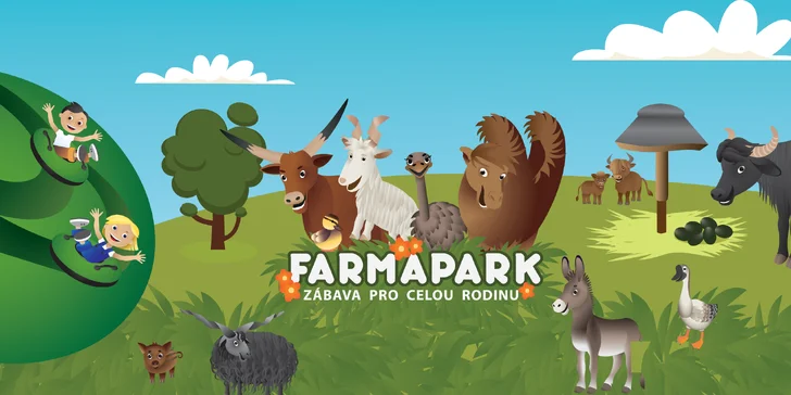 Farmapark pro jednotlivce i rodiny: krmení zvířátek a spousta atrakcí