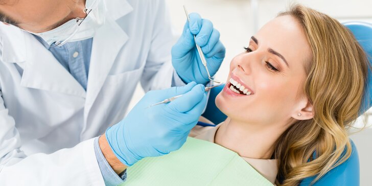 Ordinační bělení zubů s prohlídkou a osobní konzultací