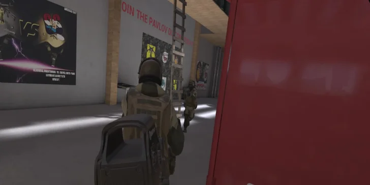 60 minut VR Pavlov pro 2–4 hráče: multiplayer hra na dvou sestavách