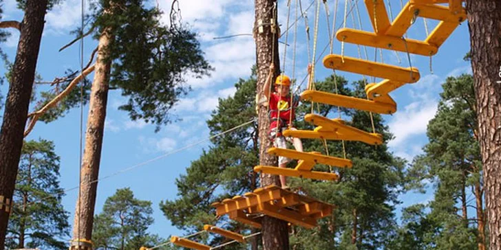 90minutové vstupy do lanových parků