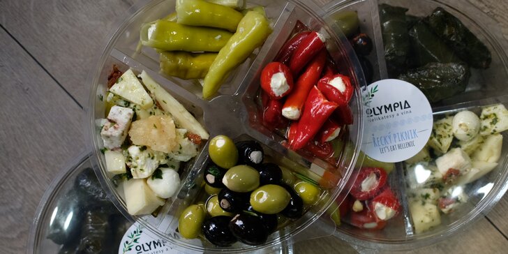 Řecké delikatesy a 20% sleva na další nákup: olivy, sýry, sušená rajčata i ovoce