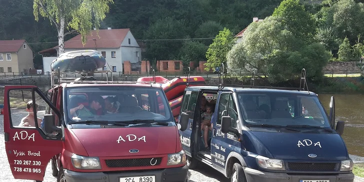 Jižní Čechy na dlani: čtyřdenní výlet na kánoi nebo raftu až pro 6 vodáků