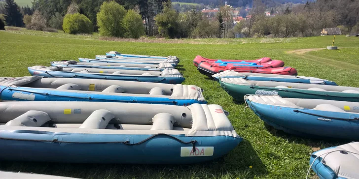 Jižní Čechy na dlani: čtyřdenní výlet na kánoi nebo raftu až pro 6 vodáků