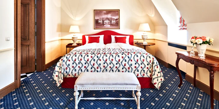 Romantika v zámeckém hotelu: snídaně nebo polopenze i láhev místního vína