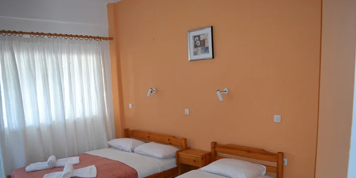 Řecko autobusem: aparthotel v klidnějším letovisku cca 200 m od moře