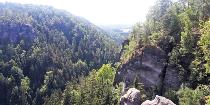Vyhlídka Brand - balkon Saského Švýcarska, Kurort Rathen a Lilienstein