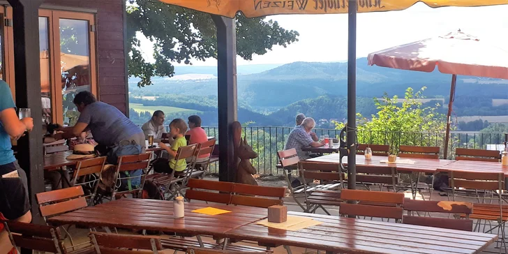 Vyhlídka Brand - balkon Saského Švýcarska, Kurort Rathen a Lilienstein