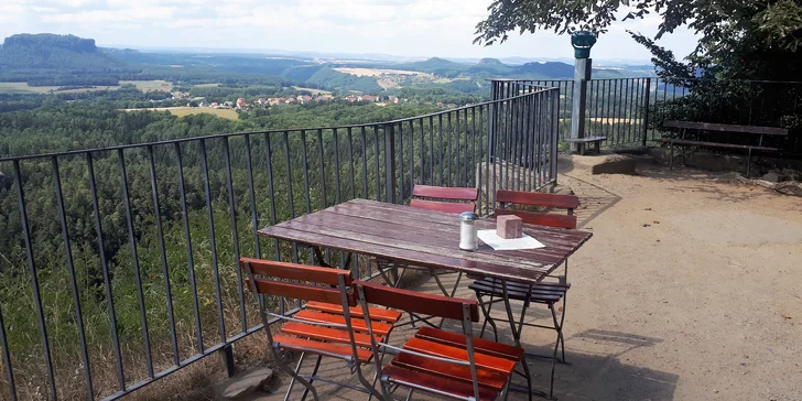 Vyhlídka Brand - balkon Saského Švýcarska, Kurort Rathen a Lilienstein