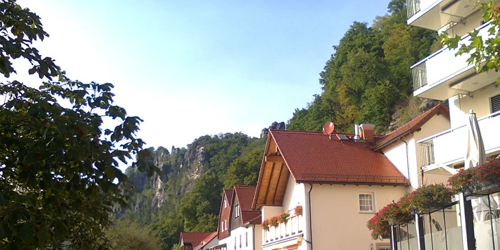 Vyhlídka Brand - balkon Saského Švýcarska, Kurort Rathen a Lilienstein