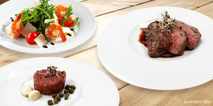 Lehké degustační menu na srpen: 5 chodů, tuňák, krevety, panenka i dezert
