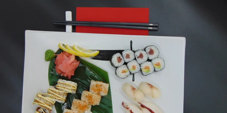 Sushi sety v podzámčí: 18 nebo 20 kousků i vegetariánská varianta