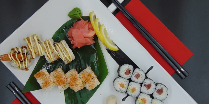 Sushi sety v podzámčí: 18 nebo 20 kousků i vegetariánská varianta