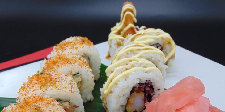 Sushi sety v podzámčí: 18 nebo 20 ks i s krevetami, chobotnicí či rybami