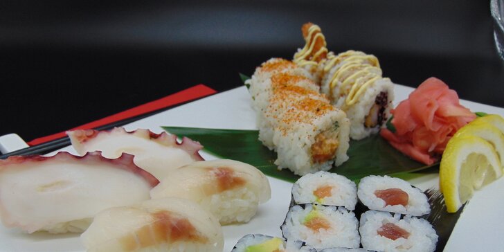 Sushi sety v podzámčí: 18 nebo 20 kousků i vegetariánská varianta