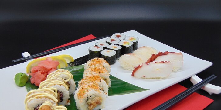 Sushi sety v podzámčí: 18 nebo 20 kousků i vegetariánská varianta