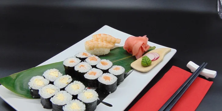 Sushi sety v podzámčí: 18 nebo 20 kousků i vegetariánská varianta