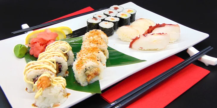 Sushi sety v podzámčí: 18 nebo 20 kousků i vegetariánská varianta