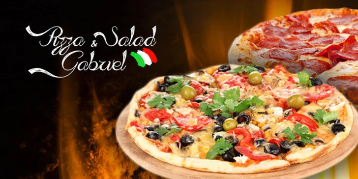 2 pizzy s sebou či dovoz až domů nebo do práce