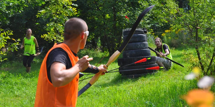 Staňte se lučištníkem: 90 min. akční archery game až pro 8 osob