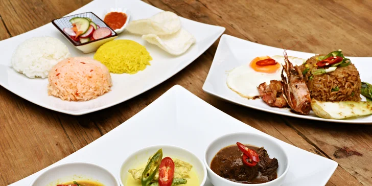 Indonéské degustační menu i speciální Rijsttafel aneb rýžový stůl pro 4 osoby